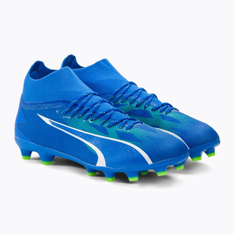 PUMA Ultra Pro FG/AG Jr children's football boots ultra blue/puma white/pro green 4