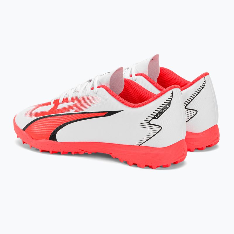 Men's football boots PUMA Ultra Play FG/AG puma white/puma black/fire orchid 5