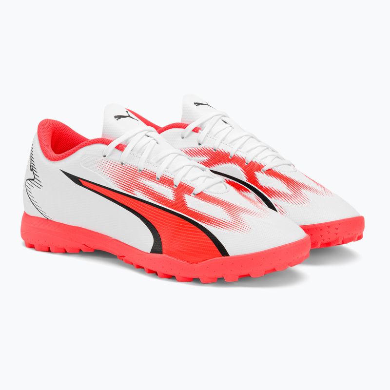 Men's football boots PUMA Ultra Play FG/AG puma white/puma black/fire orchid 6