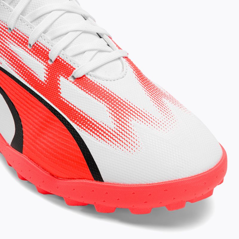 Men's football boots PUMA Ultra Play FG/AG puma white/puma black/fire orchid 9