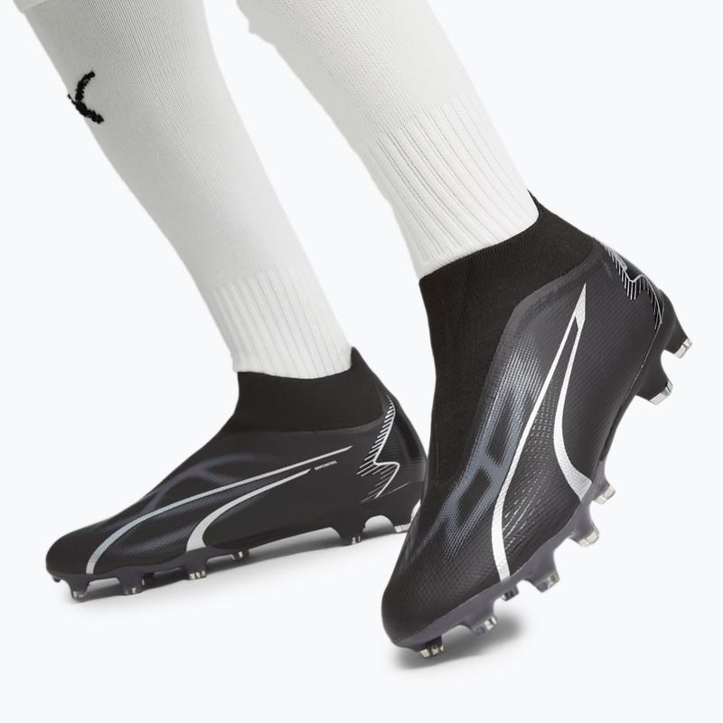 Men's football boots PUMA Ultra Match+ Ll FG/AG puma black/asphalt 2