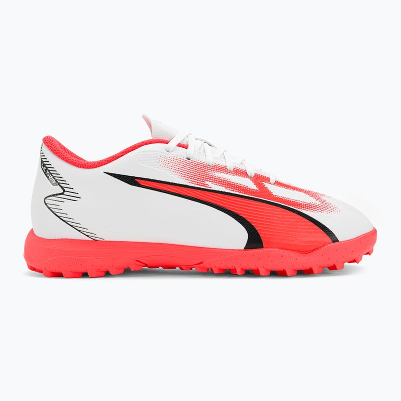 PUMA Ultra Play TT Jr children's football boots puma white/puma black/fire orchid 2