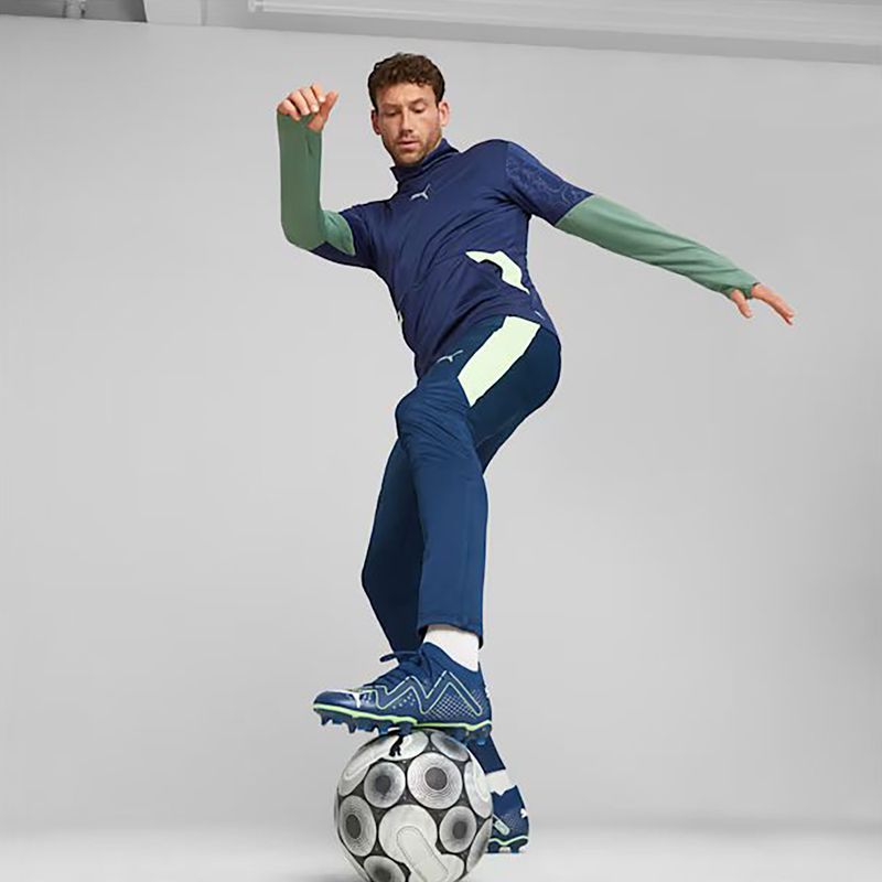 PUMA Future Match FG/AG men's football boots persian blue/puma white/pro green 3