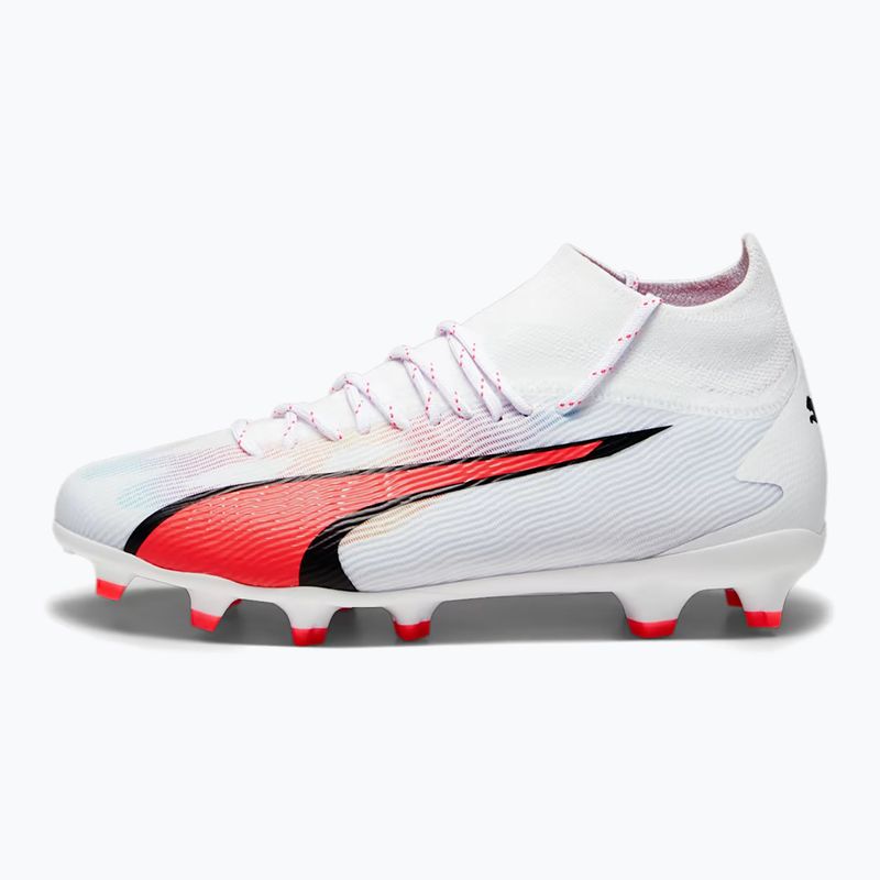 PUMA Ultra Pro FG/AG Jr children's football boots puma white/puma black/fire orchid 11