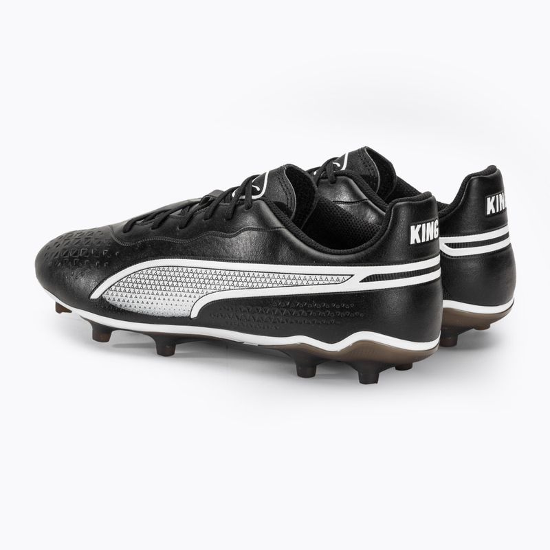 Men's football boots PUMA King Match FG/AG puma black/puma white 3