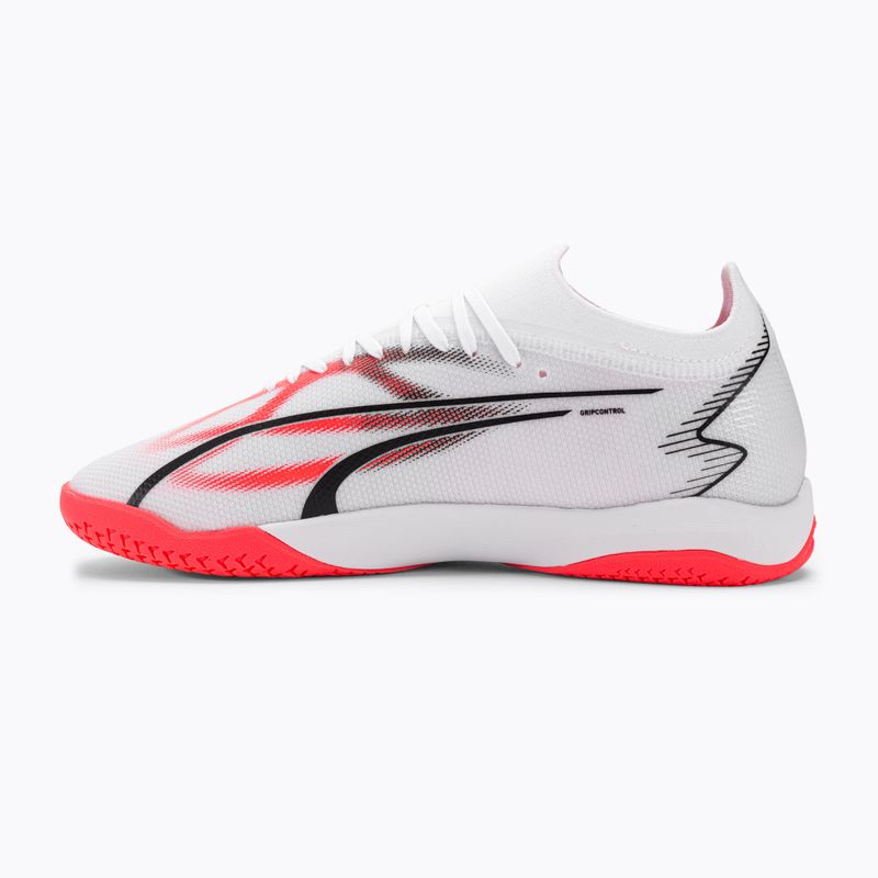 Men's PUMA Ultra Match IT football boots puma white/puma black/fire orchid 10