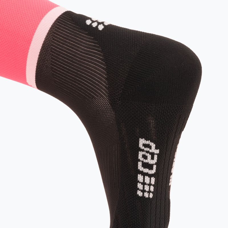 CEP Tall 4.0 women's compression running socks pink/black 4