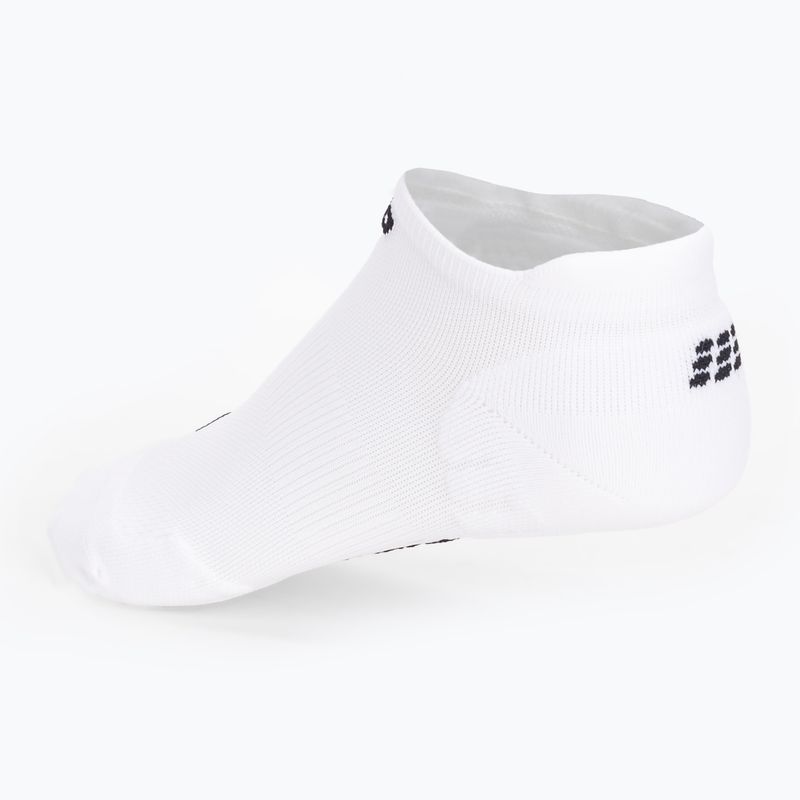 CEP Men's Compression Running Socks 4.0 No Show White 3