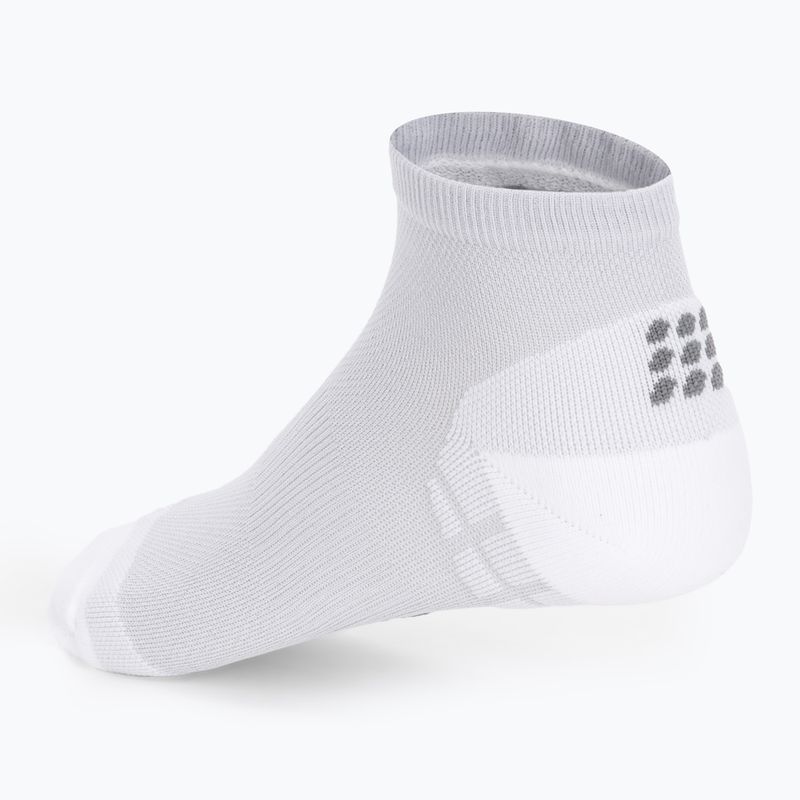 CEP Ultralight Low Cut carbon white men's compression running socks 3