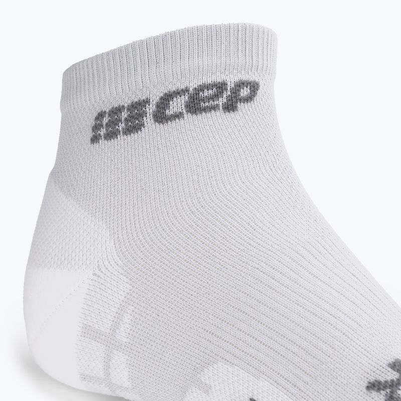 CEP Ultralight Low Cut carbon white men's compression running socks 4