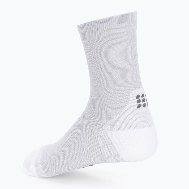 CEP Ultralight Short carbon white men's compression running socks 5