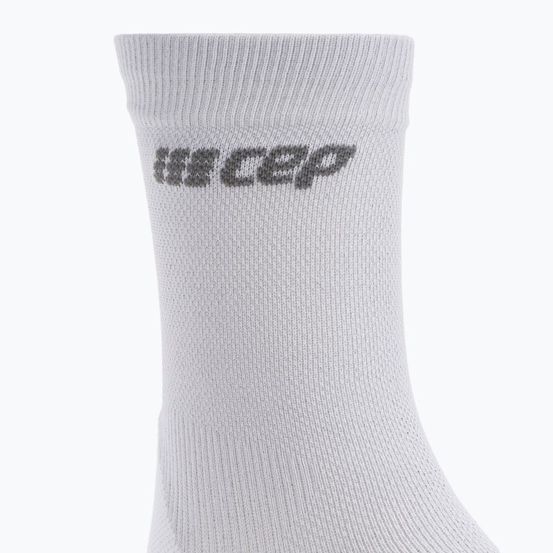 CEP Ultralight Short carbon white men's compression running socks 6