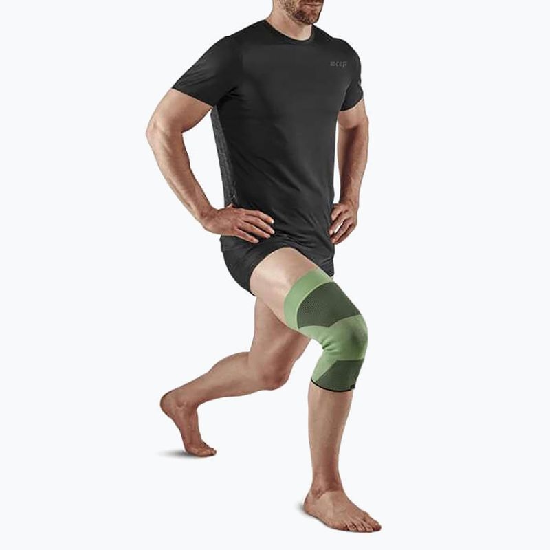 CEP Mid Support knee compression band green 2