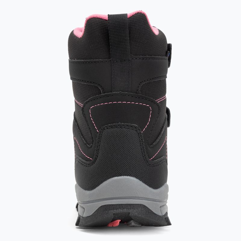 KangaROOS K-Robi KTX jet black/daisy pink children's snow boots 6