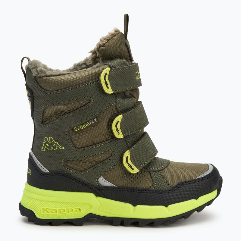 Kappa Vipos Tex army/lime children's snow boots 2