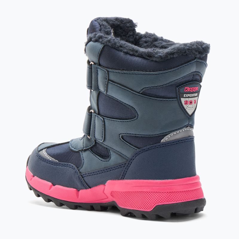 Kappa Cekis Tex navy/pink children's snow boots 3