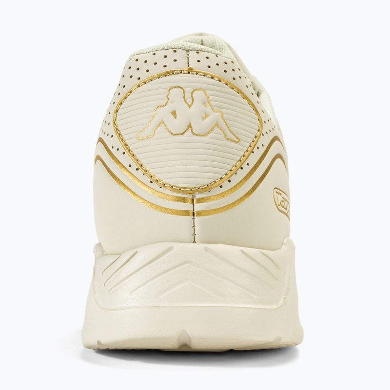 Kappa women's Harlem Emb GC off white/gold shoes 6