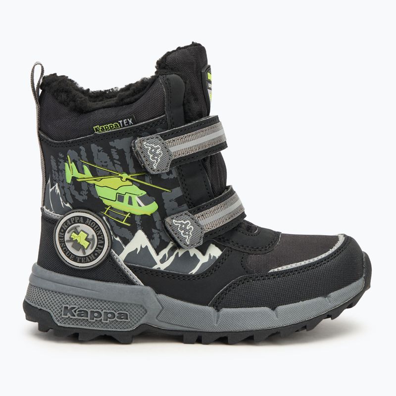 Kappa Mountres Tex black/lime children's snow boots 2