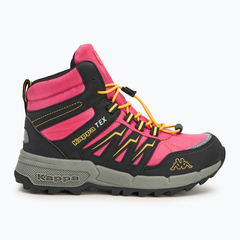 Kappa Boxford Mid Tex pink/yellow children's shoes 2