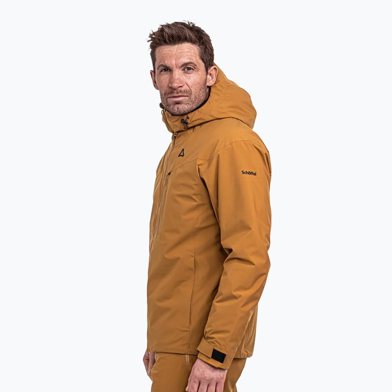 Men's ski jacket Schöffel Nollen caramel 3