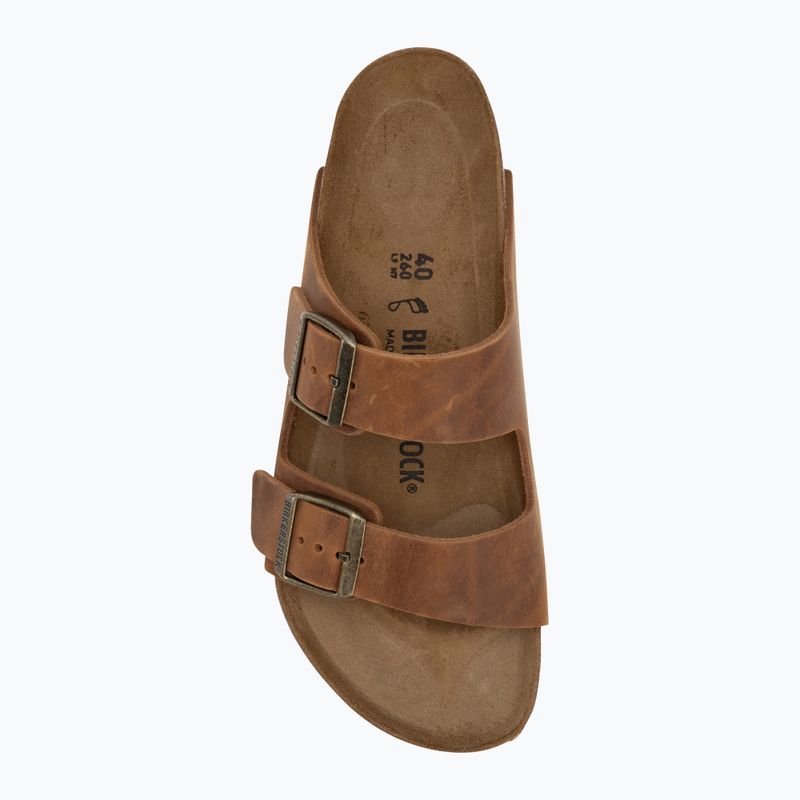 BIRKENSTOCK Arizona LEOI Regular cognac flip-flops 5