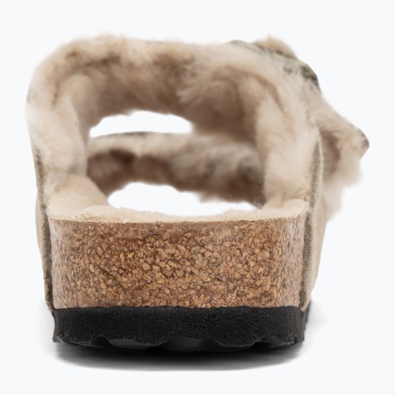 BIRKENSTOCK Arizona Shearling SL Narrow taupe flip-flops 6