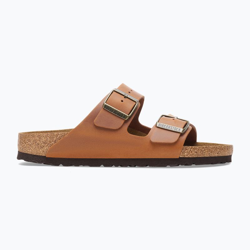 BIRKENSTOCK Arizona LEOI Narrow cognac slides 9