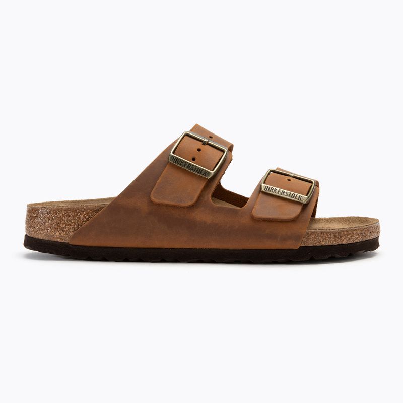 BIRKENSTOCK Arizona LEOI Narrow cognac slides 2