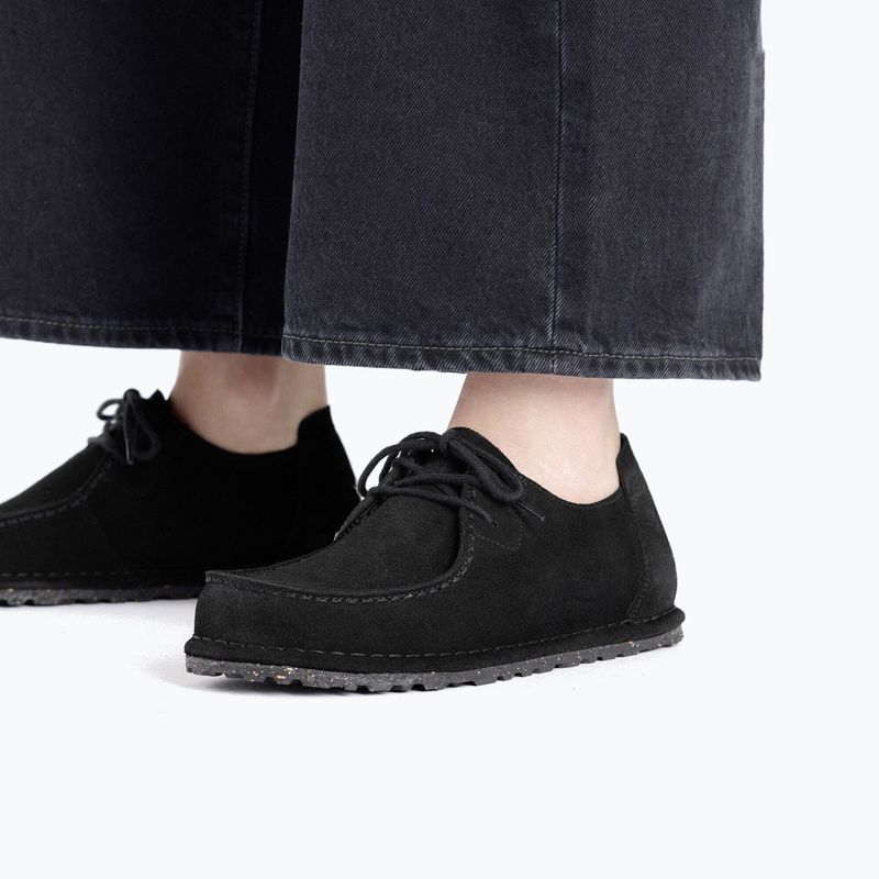 Shoes BIRKENSTOCK Utti Lace Suede Leather Regular black 9