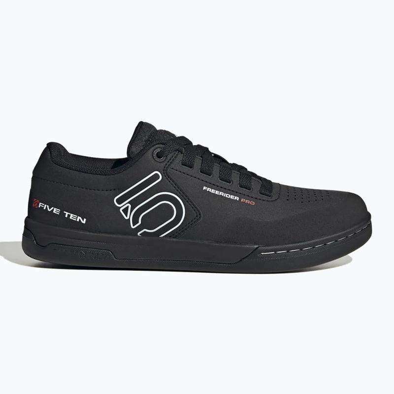 Men's adidas FIVE TEN Freerider Pro core black/cloud white/cloud white platform cycling shoes