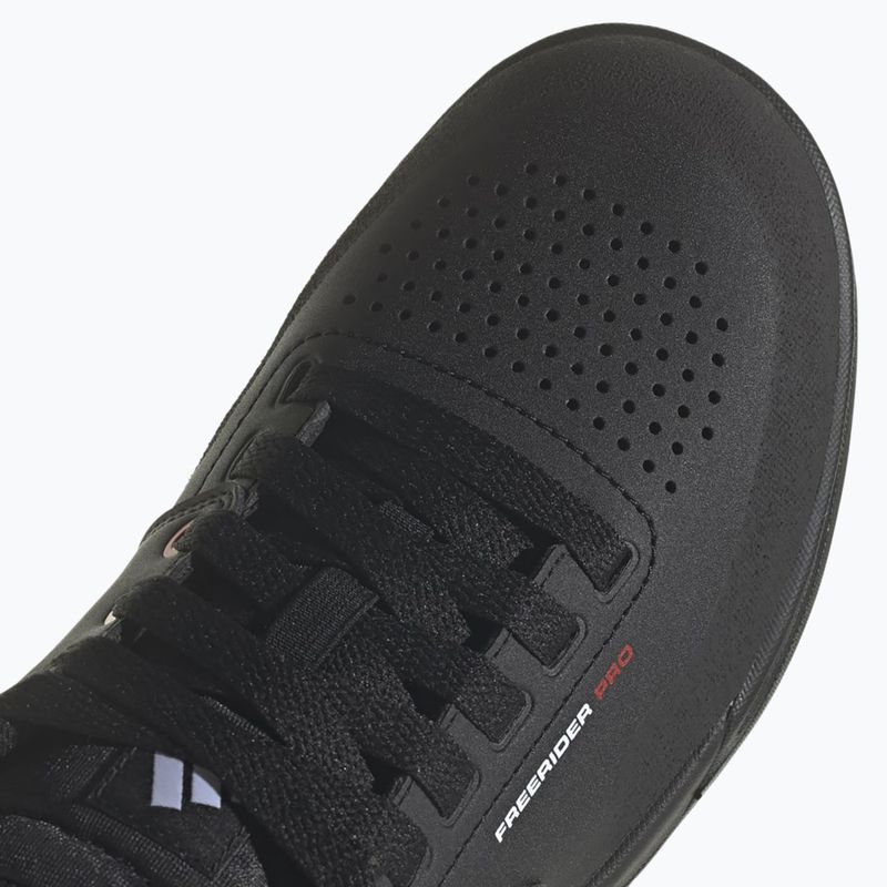Men's adidas FIVE TEN Freerider Pro core black/cloud white/cloud white platform cycling shoes 5