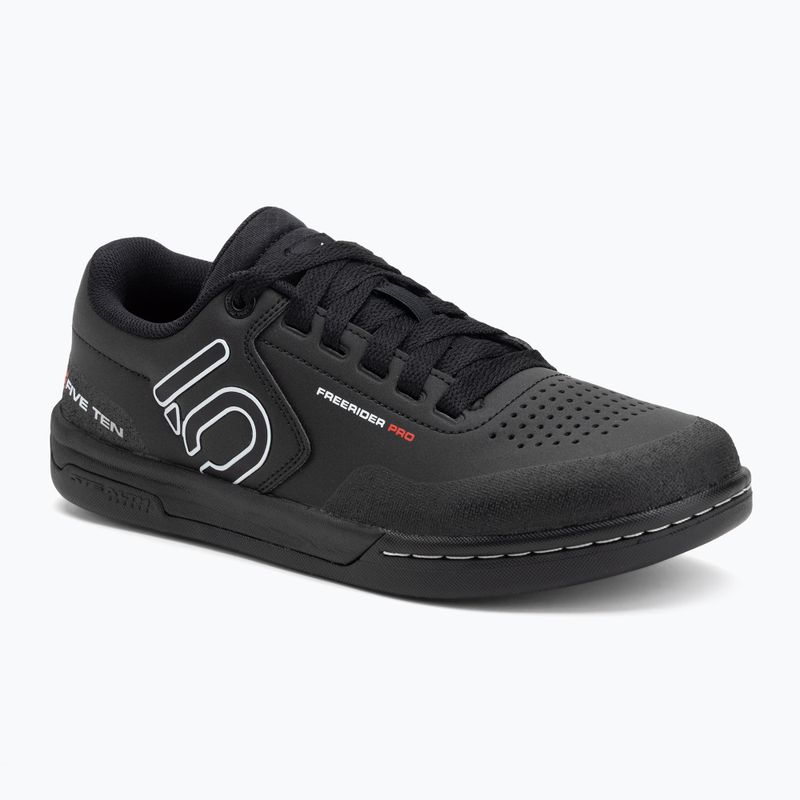 Men's adidas FIVE TEN Freerider Pro core black/cloud white/cloud white platform cycling shoes
