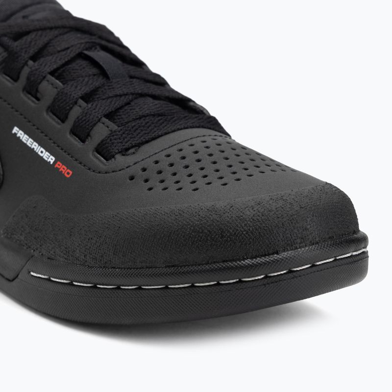 Men's adidas FIVE TEN Freerider Pro core black/cloud white/cloud white platform cycling shoes 7