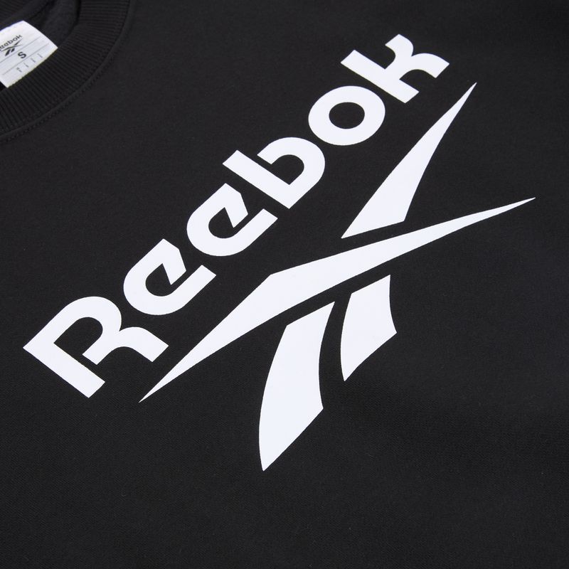 Women's sweatshirt Reebok Identity Big Logo Fleece Crew black 3
