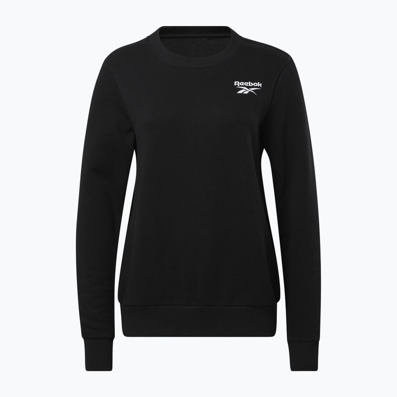 Women's sweatshirt Reebok Identity Small Logo French Terry Crew black