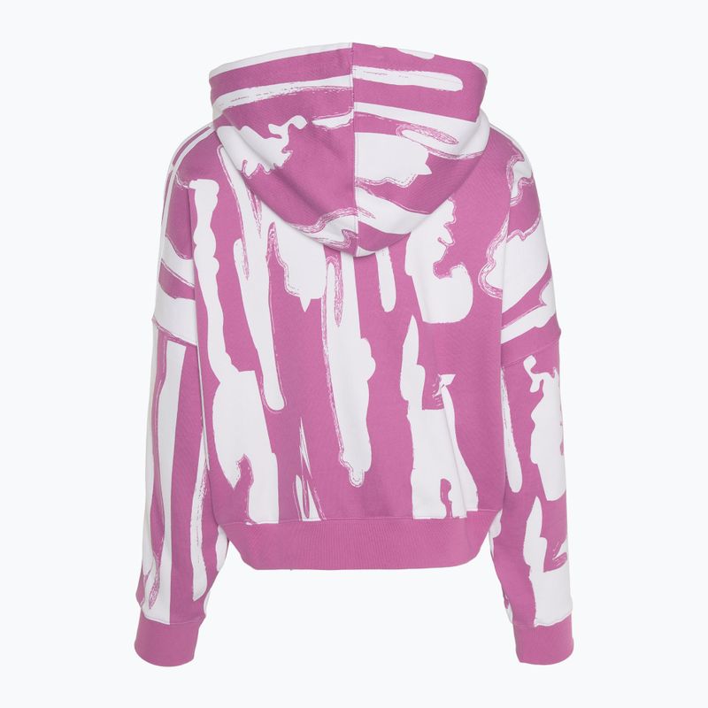 Women's adidas Thebe Magugu semi pulse sweatshirt lilac/white 2