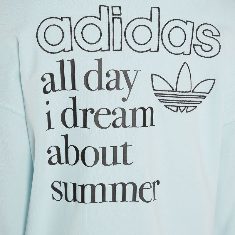 Women's adidas Graphic sweatshirt almost blue 4