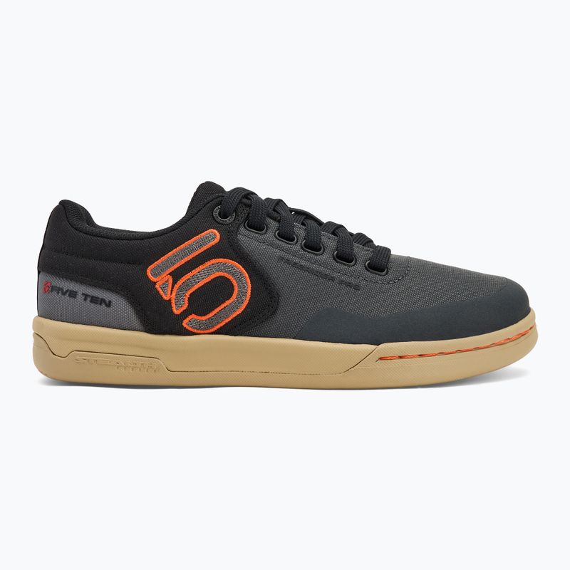 Women's platform cycling shoes adidas FIVE TEN Freerider Pro Canvas W grey six/grey four/impact orange 2