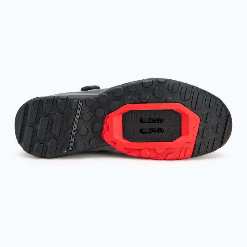 Men's MTB cycling shoes adidas FIVE TEN Trailcross Pro Clip-In grey five / core black / red 4
