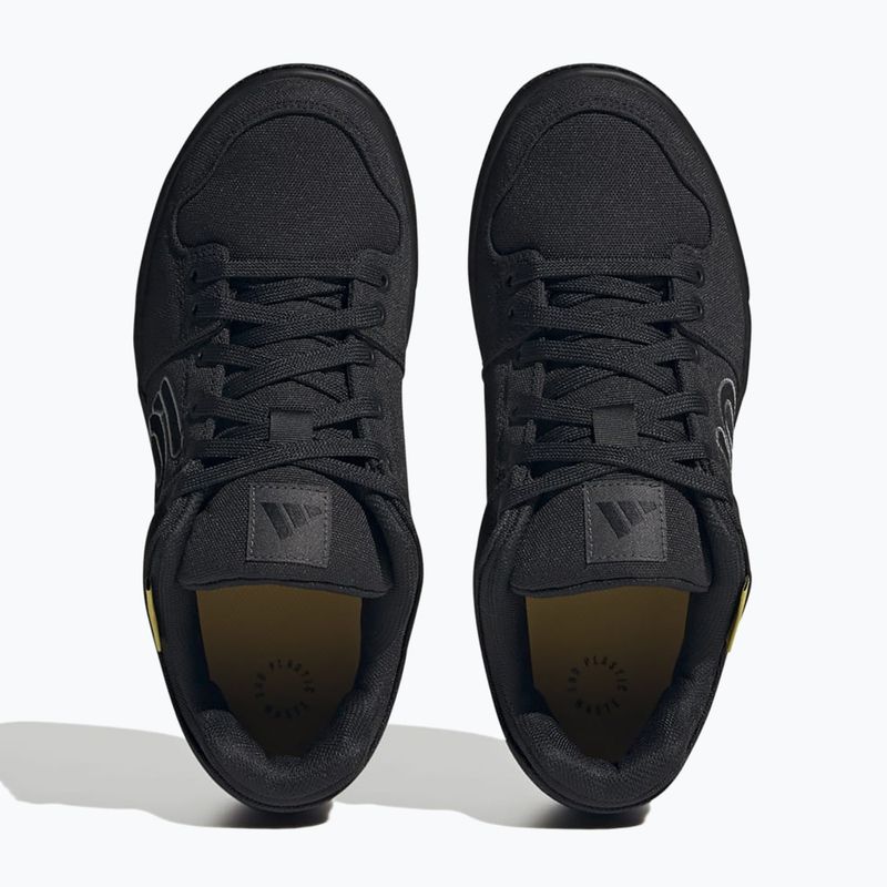 Men's platform cycling shoes adidas FIVE TEN Freerider Canvas core black/dgh solid grey/grey five 11