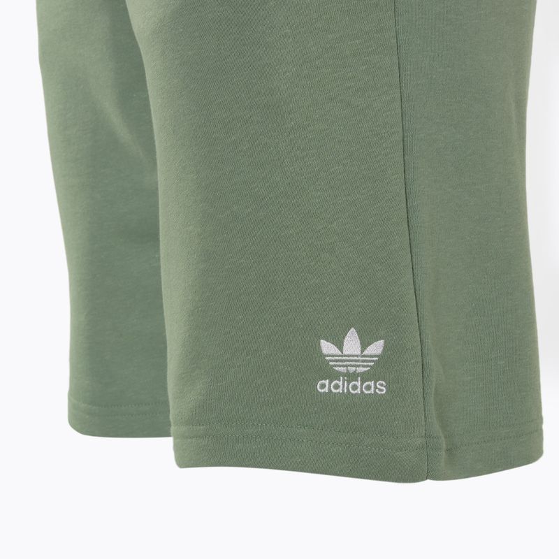 Men's adidas Essential + Made With Hemp silver green shorts 3