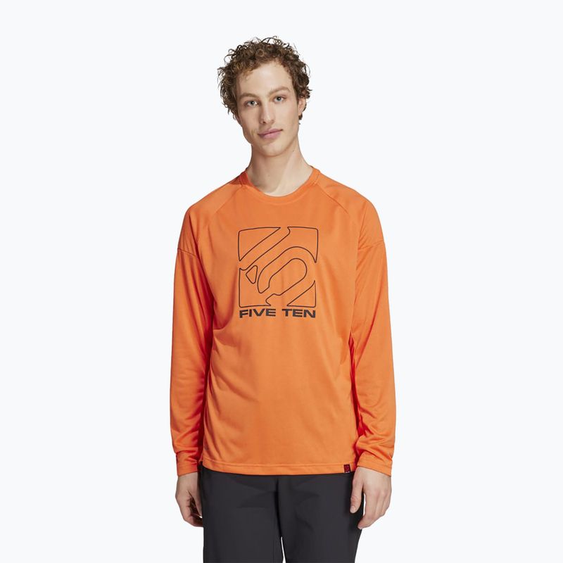 adidas FIVE TEN Long Sleeve Jersey bike jersey semi impact orange 3