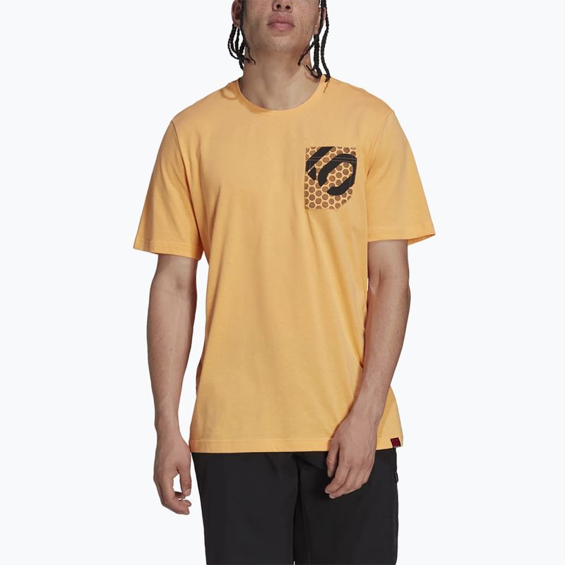 Men's adidas FIVE TEN Brand Of The Brave Bike Tee hazy orange 4