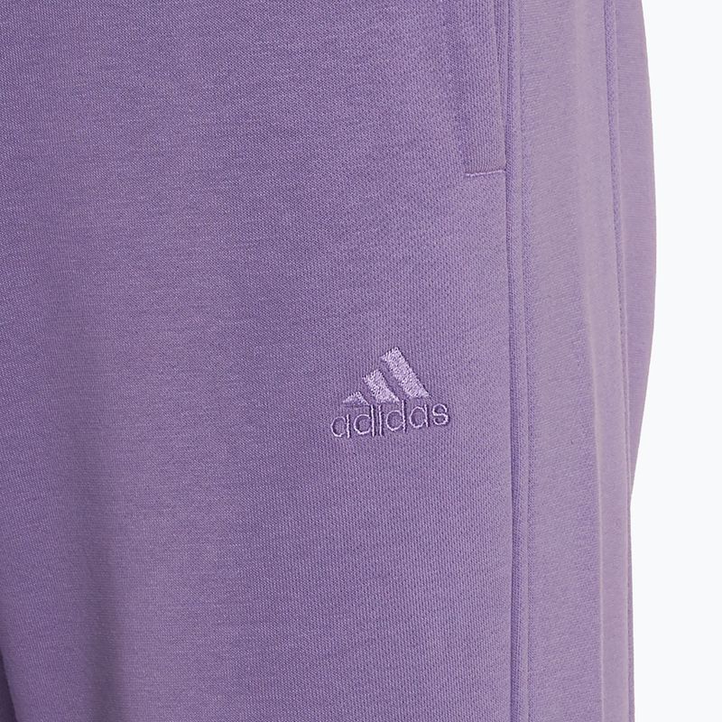 Women's adidas All SZN Fleece trousers violet fusion 3