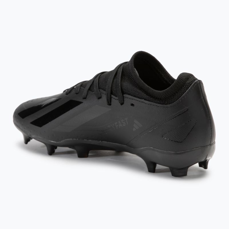 Men's adidas X Crazyfast 3 FG core black football boots 3