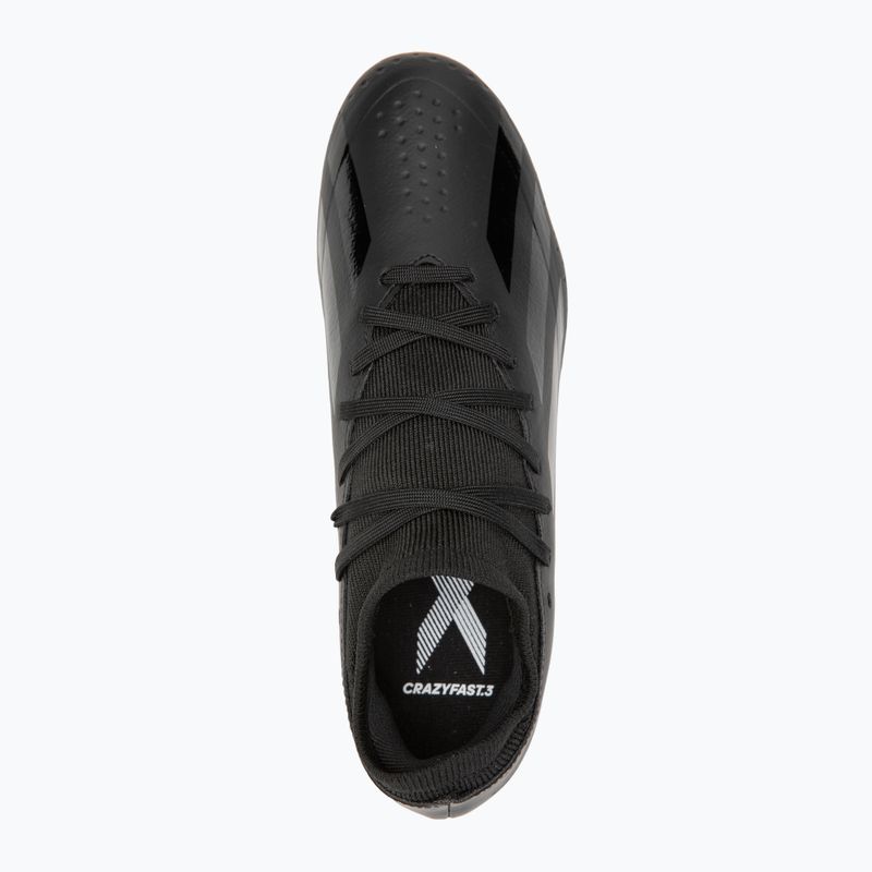 Men's adidas X Crazyfast 3 FG core black football boots 5