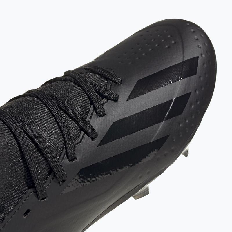 adidas X Crazyfast 3 FG core black children's football boots 8