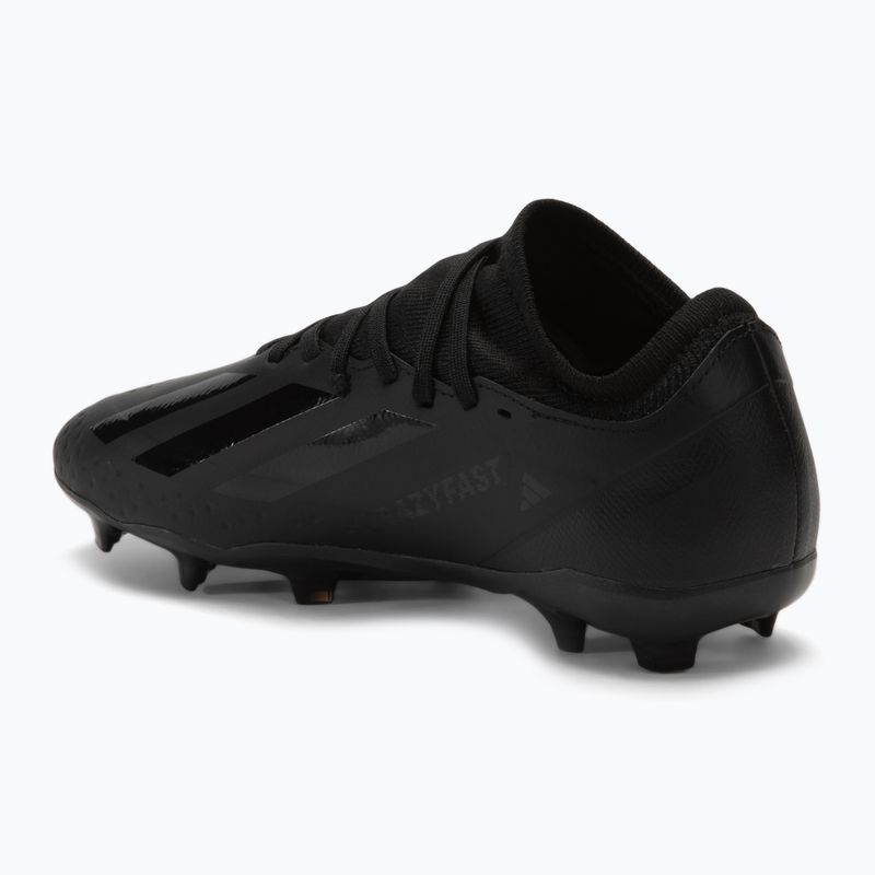 adidas X Crazyfast 3 FG core black children's football boots 3