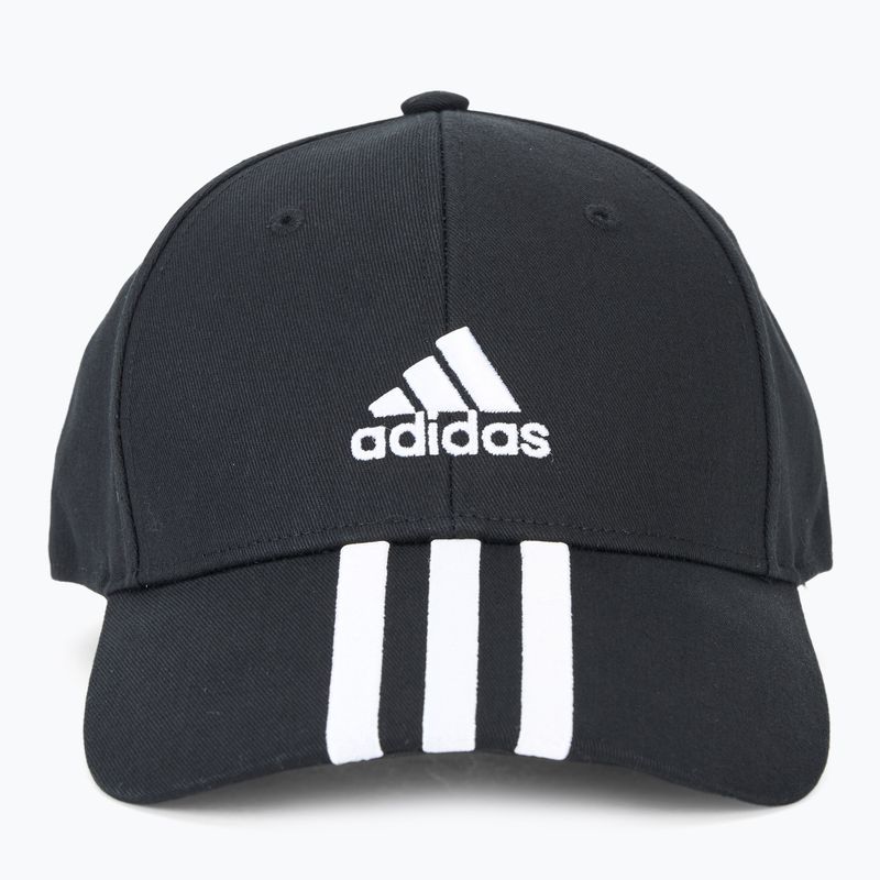 adidas Baseball 3-Stripes Cotton Twill black/ white baseball cap 2