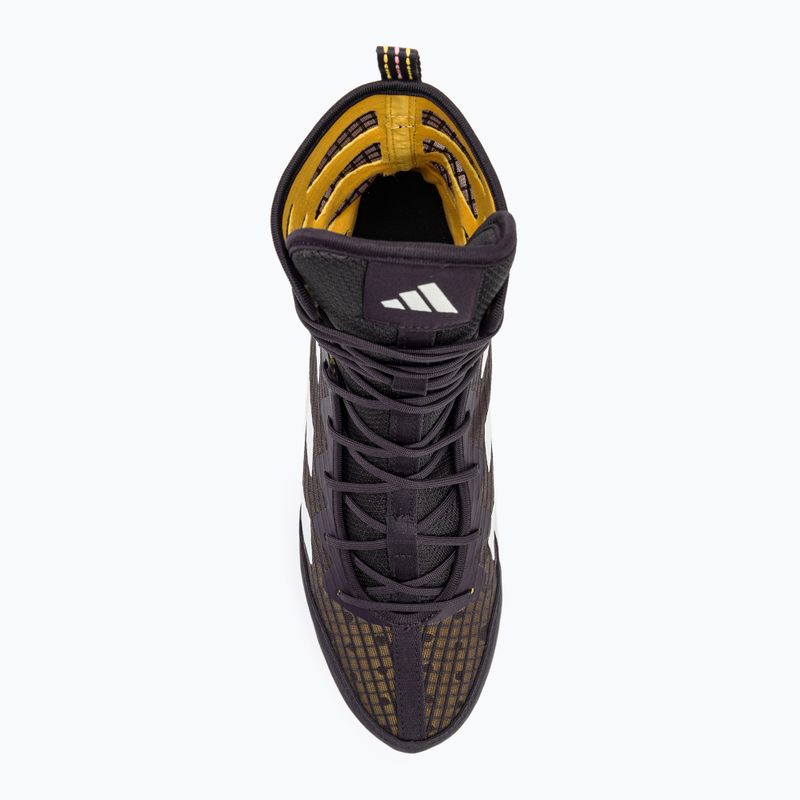 Boxing shoes adidas Box Hog 4 aurora black/cloud white/spark 5